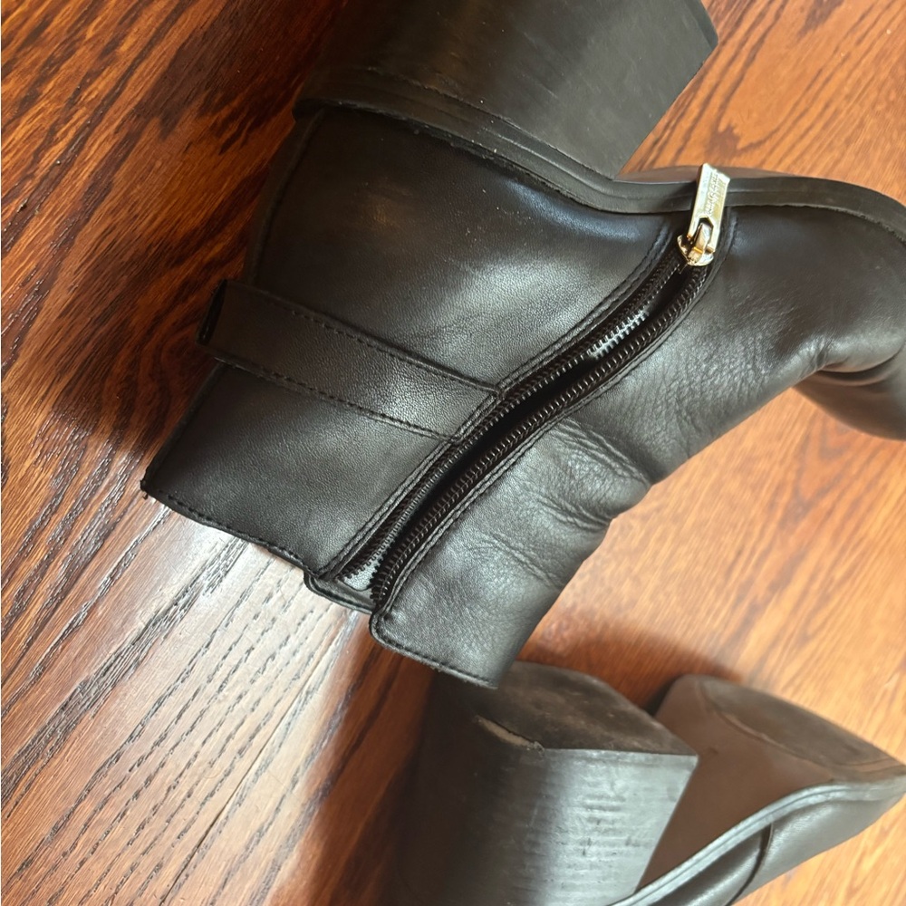 Black Leather Women's Boots